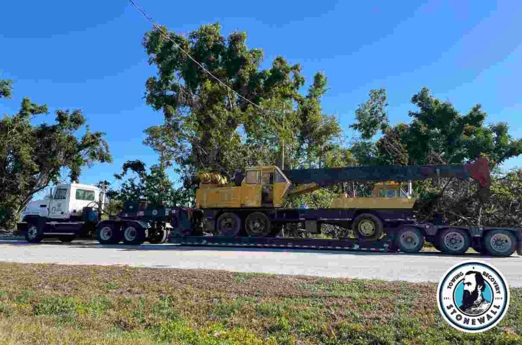 heavy equipment hauling