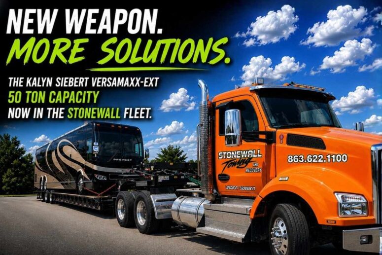 heavy equipment motorcoach transport